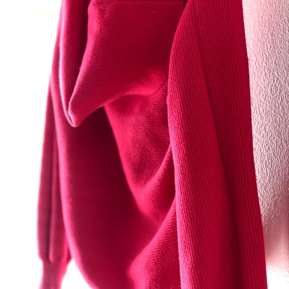 Hot pink deep cowl sweater. - Picture 4 of 4